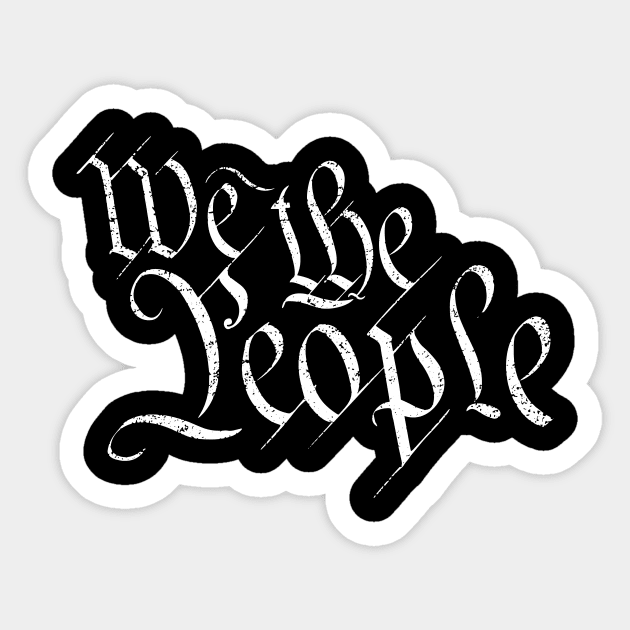 We the People Sticker by Pufahl